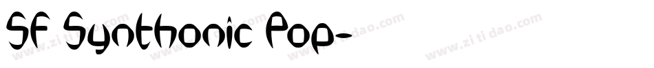 SF Synthonic Pop字体转换